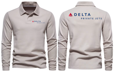 DELTA PRIVAT JET LONG SLEEVE POLO